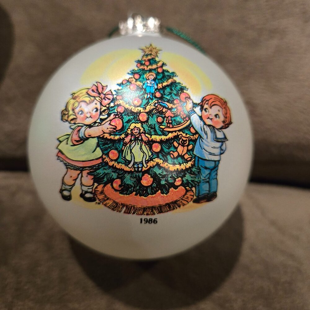 Lot of 6 Vintage 1980s Campbell's Soup Kids Christmas Ornaments